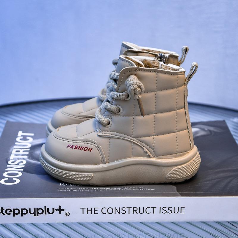 Boys' and Girl's Snow Boots | Fleece-Lined Warm Bread Shoes for Toddlers & Young Kids, Anti-Slip Soft-Sole Winter Boots