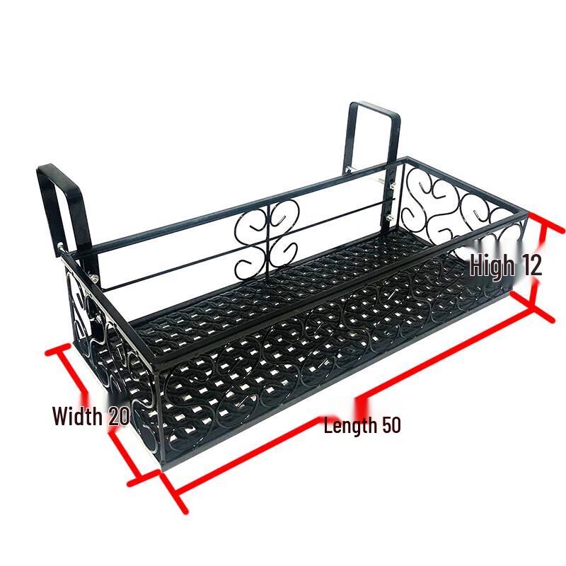 Multi-tier Iron Balcony Flower Stand