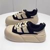 Retro Maillard bread shoes women's autumn new versatile platform casual board shoes