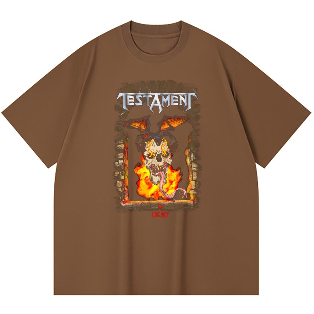 230 g/m² 100% Bavlna T-shirt Heavy Metal Rocková Kapela Tisk Populární Hudby Unisex Těžký Bavlněný T-shirt
