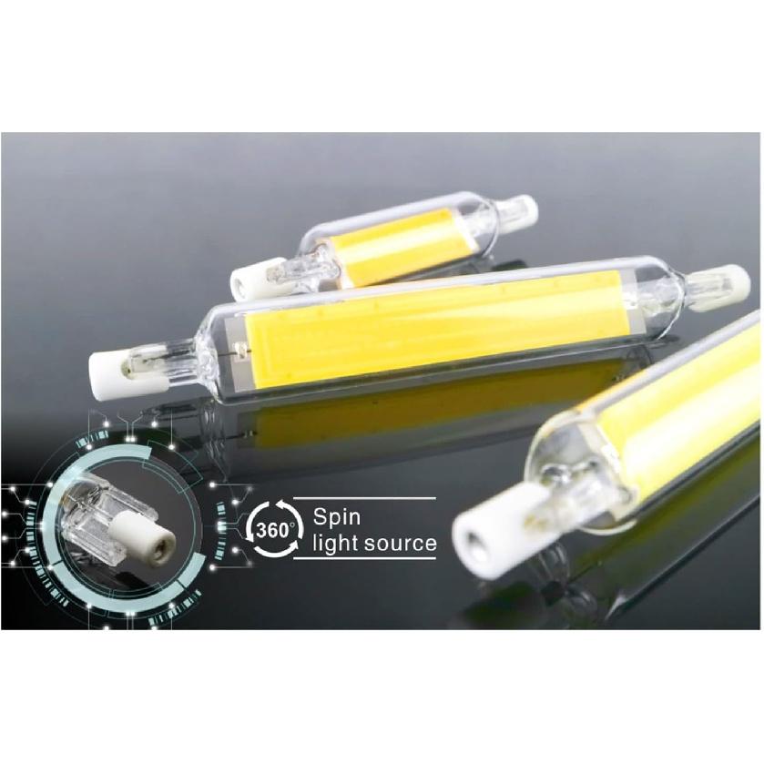 78mm 10W R7S LED Bulb 100W Halogen Equivalent 78mm J-Type 10W 120V R7S Base 6000K Cool White J Type T3 78mm Double Ended Flood Light Bulbs 360°Beam