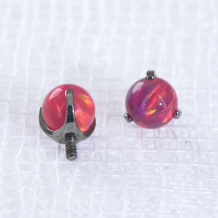 G23 Titanium Aurora Jelly Opal Stud for Ear, Lip, Tongue, and Cartilage Piercings