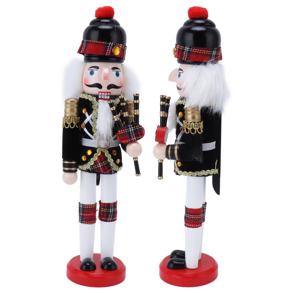 Nussknacker Soldat Puppe Marionette Holzhandwerk Weihnachten Weinschrank Dekoration Ornament1410A