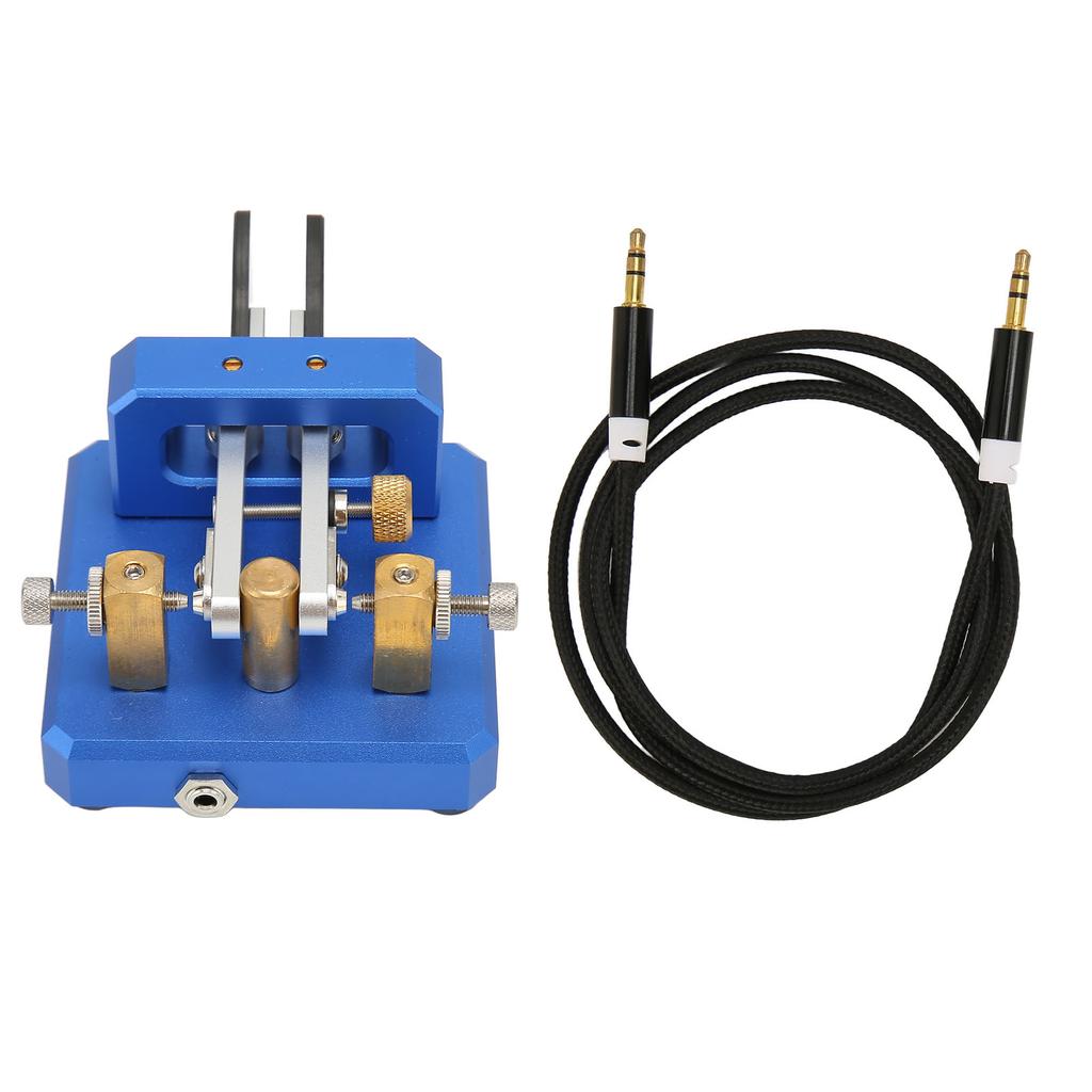 Morse Code Key Double Paddle Automatic Shortwave Portable CW Morse Telegraph Key for Camping Indoor