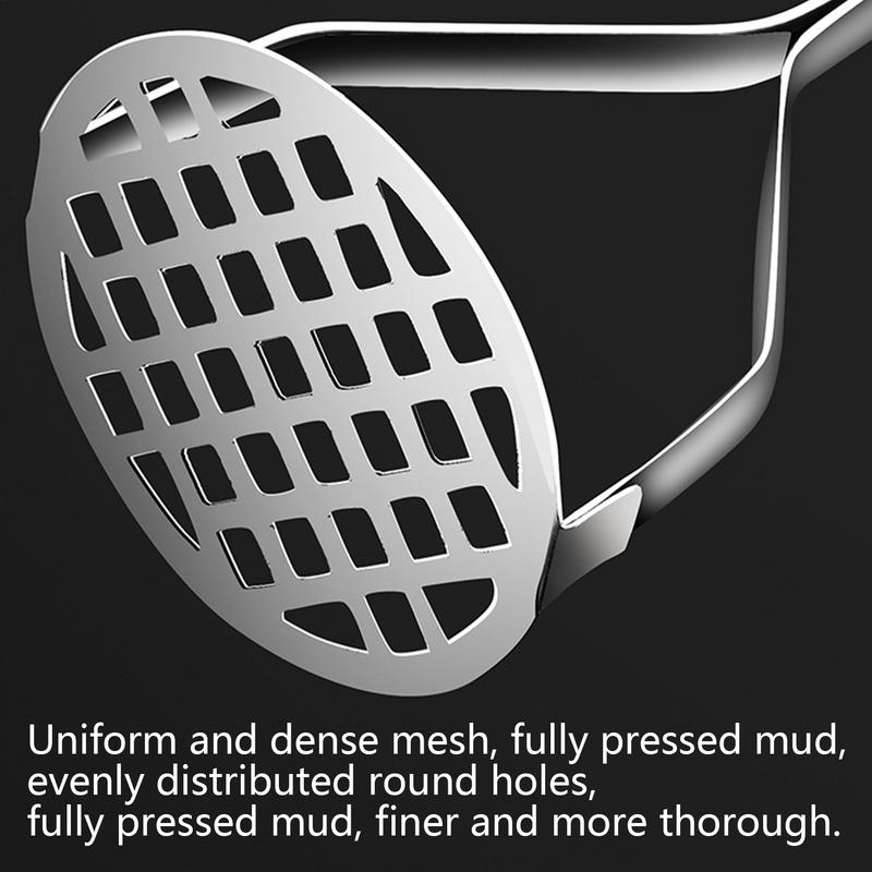Potato Smasher Stainless Steel Hangable Puree Juice Maker Household Kitchen Gadget Manual Food Masher Utensil For Baby Food