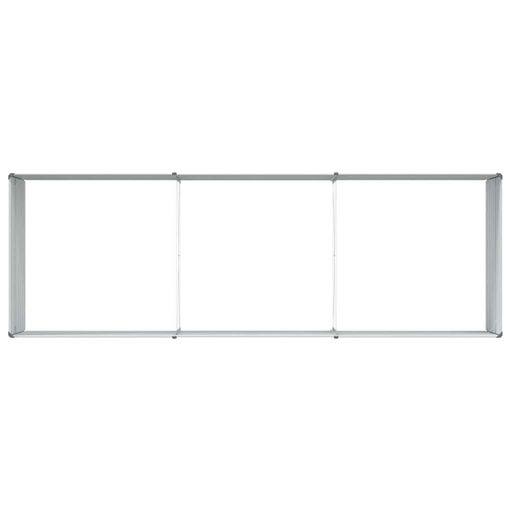 Raised Garden Bed Light Brown 240 X 80 X 77 Cm Galvanized Steel