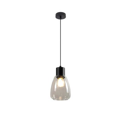 Black Pendant Lamp Glass Shade Colorless Moldo 1Xe27 40W Ca31-35066 Candellux