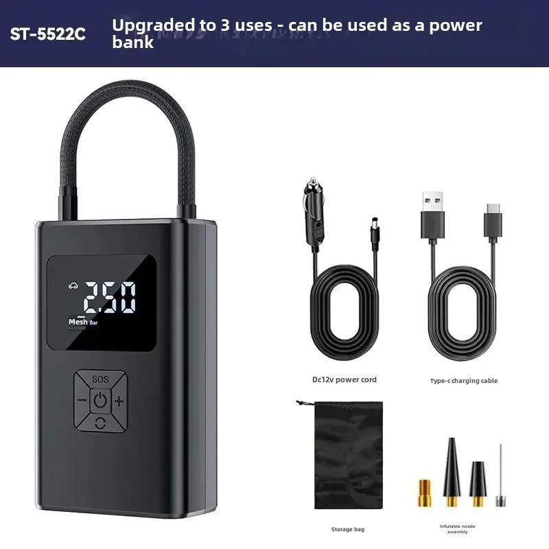 

цвет: ST-5522C беспроводной цифровой дисплей с тремя функциями интеллектуальный воздушный насос (Насос Xiaomi) + DC + зарядка для мобильного телефона