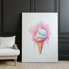 Tęczowe Lody Tęczowe Lody, 50X70 Cm, Bez Ramy, Płótno Premium Na Blejtramie