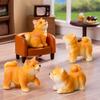 6Pcs Mini Decoration Hand-Painted Resin Small Dog Statues for Garden Patio Indoor Outdoor Miniature Puppy Sculptures