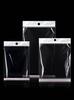 Self-Adhesive Transparent Jewelry Earring Bags with Header and Hanging Hole