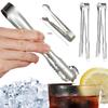 Stainless Steel Ice Tongs Coffee Sugar Cubes Small Clips BBQ Meat Tong BBQ Bread Food Clamp Wedding Birthday Party Kitchen Tools