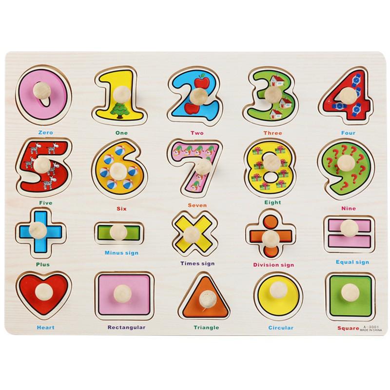 Double-Sided Wooden Pegboard Puzzle & Graffiti Drawing Board: Educational Toy for Learning Letters, Numbers, and More
