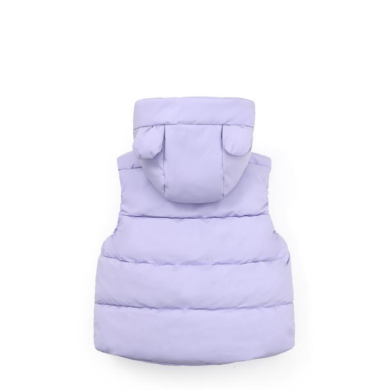 Mode Jungen Mädchen Kapuzen Warme Daunenwesten Herbst Winter Kinder Baby Jacke Kinder Reißverschluss Westen