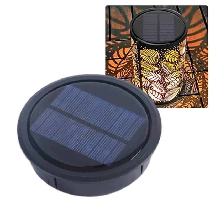 Licht Solar Ersatzoberteil Lithiumbatterie Außenhofzubehör Beleuchtung