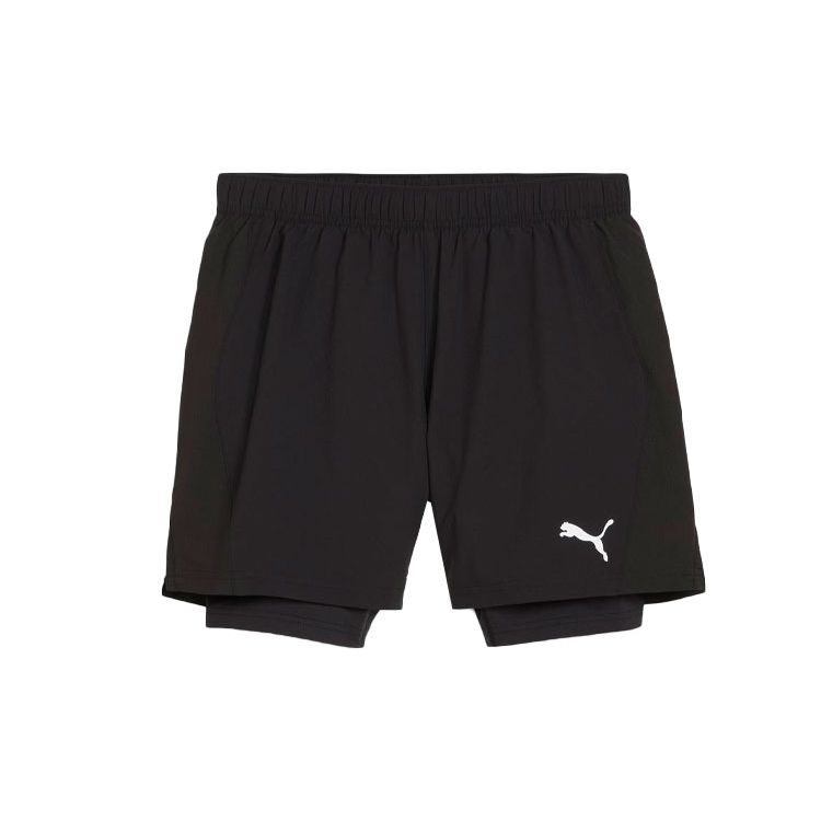 

Puma Ultraweave Running Series Solid Color Mid-Rise Casual Shorts Men shorts Black 524994-01 XL