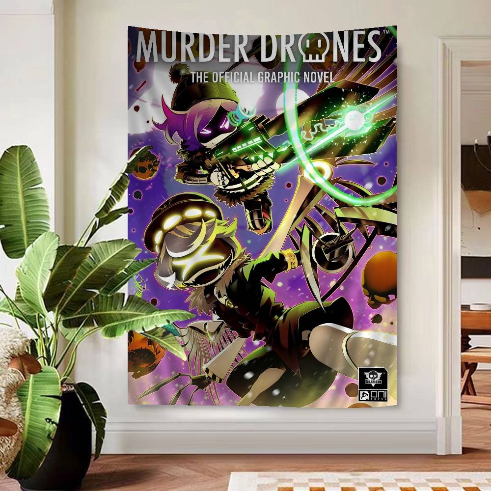 Anime Murder Drones Cartoon Tapestry Wall Hanging Decoration Household Home Decor