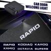 Car Projector Lamp For Skoda Karoq Kodiaq Superb Octavia Kamiq Rapid Interior Lights LED Courtesy Wireless Accessories