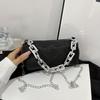Lightweight Single Shoulder Women's Fashion Chain Rhinestone Handbag Simple and Very Suitable for Daily Use