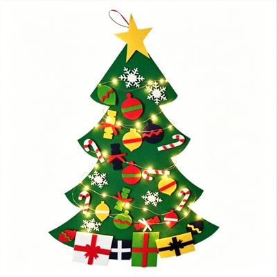 DIY Felt Christmas Tree Educational Craft Kit for Kids - Handmade Decoration Gift