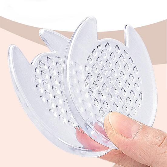 Yousheng 1 Pair Gel Heel Pad Foot Pain Relief Washable Reusable Self-adhesive Shock Absorbing High Heel Shoes Non-slip Heel Cushion Padding