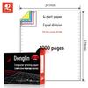 Donglin No-Tear Edge Pinfeed 3-Part, 2-Equal Sections Computer Print Paper Delivery Note