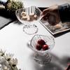 Luxury Crystal Glass Dessert & Fruit Bowl with High-Stem Design
