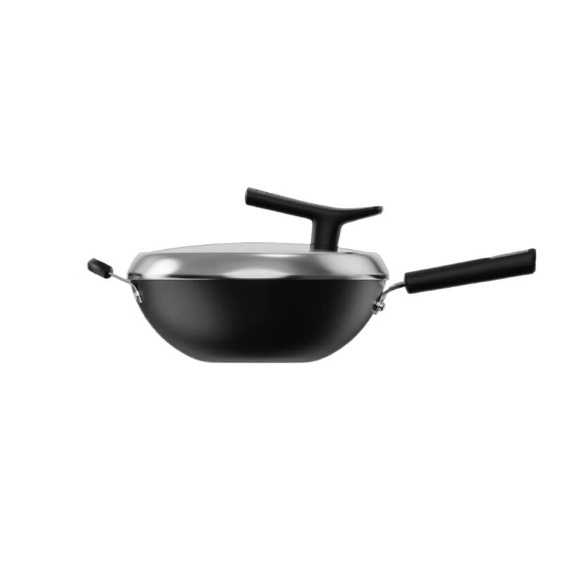 SUPOR Cast Iron Non-stick Flat Bottom Wok