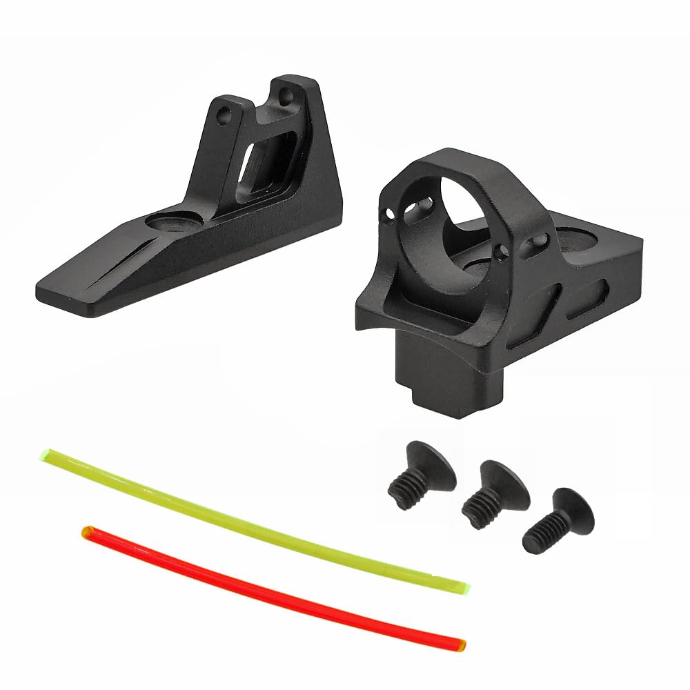 Ryohin Buhin | AAP01 Assassin-Specific 5KU Ghost Ring Sight Set with Fiber Optic Concentrator (Front and Rear Sights)