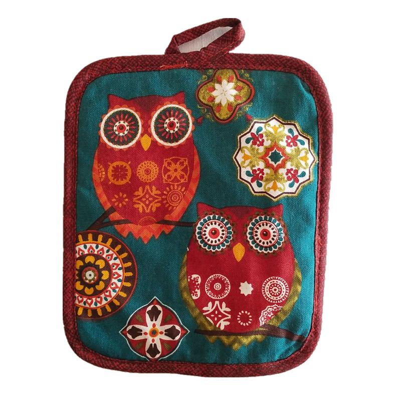 1Pc 17x22cm Rectangle Sewing Cotton Heat Resistant Pot Holder Pads Table Mat Placemat Kitchen Baking Tool