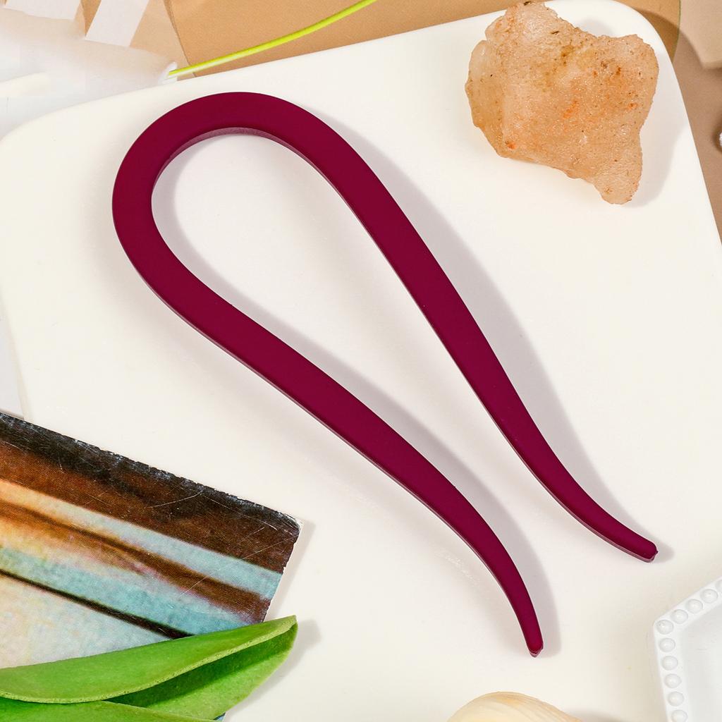 Matte Hair Forks Hair Sticks Goat Horns U-Shape Hair Comb Bun Hairpin Women Girls Hairstyle Hair Accessories Headband Hairstyle