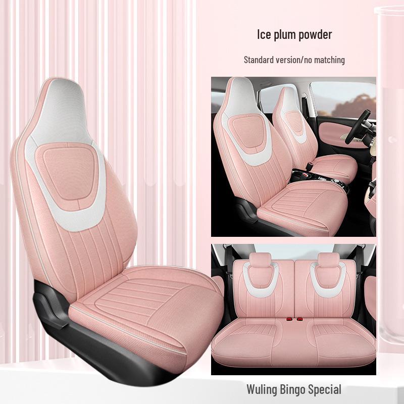 2023 Wuling Bingo Cute Cartoon Car Seat Covers for Women - Winter & All-Season Full Surround Cushion.