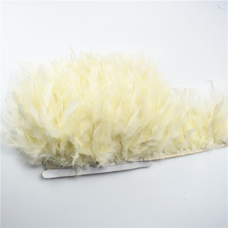 10Meters Fluffy Turkey Feathers Trim Fringe Ribbon Marabou Feather On Tape Fringes Sewing Trimmings DIY Clothes Dress Decoration