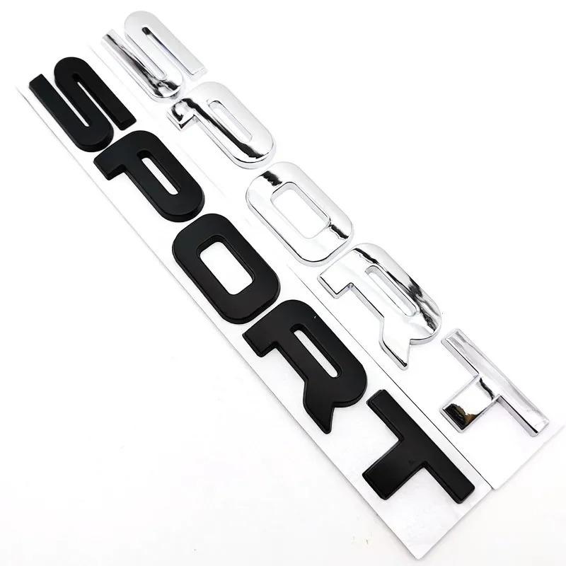 3D Metal Sport Car Rear Trunk Side Fender Emblem Badge Decals Sticker Styling Accessories