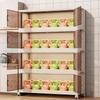 Beifu Heavy-Duty 4-Tier Carbon Steel Kitchen Storage Rack