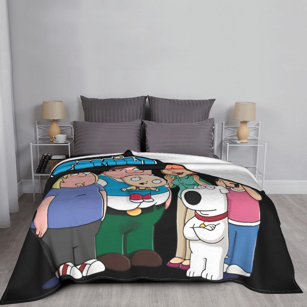 Rodiny Kluci Kreslené Deky Peter Griffin Fleece Vtipná Měkká Plédová Deka pro Ložní Prádlo Obývací Pokoj Podzim/Zima Kancelář