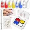 Sponge pentru Nail Art Foarte Saturat Gel cu Pigment Culoare 4/9/12 Culori pentru Unghii DIY Nail Art