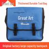Men's Large Wear-Resistant Canvas Electrician Tool Backpack for Multifunctional Repair and Construction.