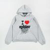 Sudadera con capucha Sp5der Versión Alta Estampado de Telaraña: Ajuste Americano de Moda para Hombre