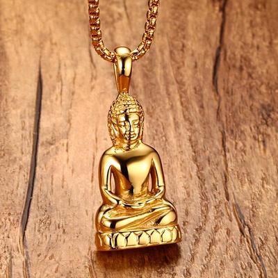 New Buddha Pendant Necklace For Men Necklace Charms Buddhism Jewelry
