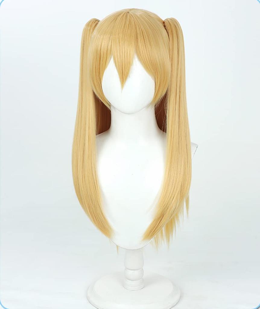 Cosplay Wig - Miriella (Amano Ririsa) Purple Rose Heat Resistant Wig - Costume Accessory - Halloween Event Cosplay Photoshoot (Yellow)