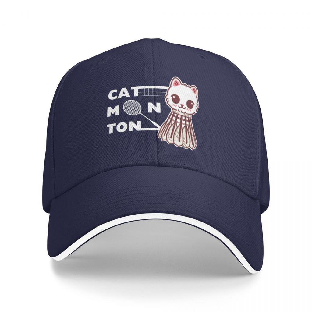 Baseball Caps Funny Badminton Cat Cute Graphic Men Women Outdoor Spring Caps