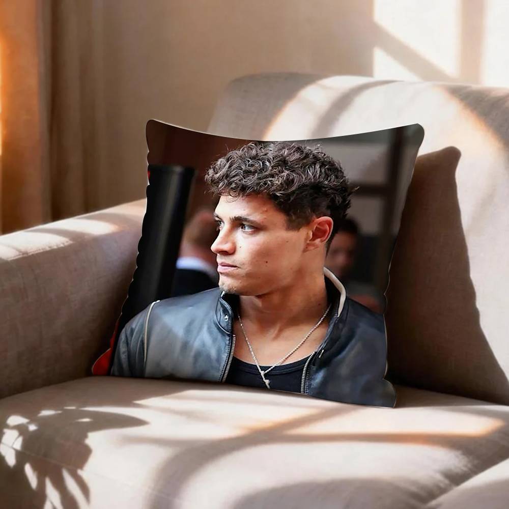 racing regulations LLando Norris Rectangle Pillow Case Pattern Printed Pillowcase For Living Room Sofa Cushion Cover