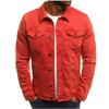 Men Streetwear Fashion Slim Denim Jacket High Quality Male Simple Solid Casual Jacket Coat