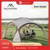 Mountain Guest Silver-Coated Dome Canopy: Upgraded Zipper Tent & Sun Shelter, Large Outdoor Camping Yurt with Sun Protection.