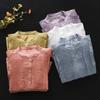 Summer Art Retro Fine Linen Top Women's Thin Cotton Linen Short Sleeved Shirt Blouses & Shirts