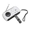 Solar Hand Crank Radio Multifunction Rechargeable Emergency Radio with Flashlight Function for Outdoor Camping Hiking