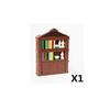 MOC Medieval Building Blocks Set Accessories Smithy Bedroom Table Bar Furniture Kitchen Assembly Boy Toy Mini Bricks K027 DIY