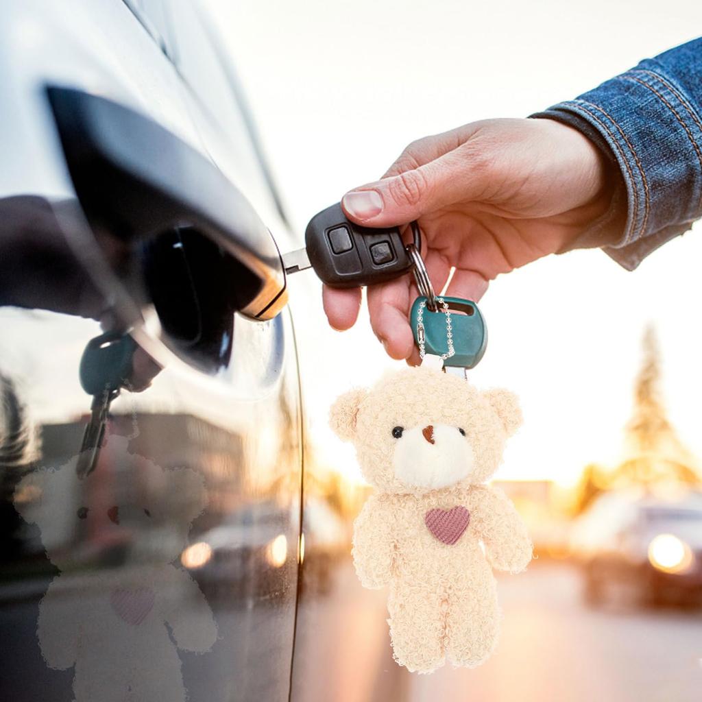 Toyvian Keychain Bear Cute Bear Keychain Bear Small Key Chain Bear Stylish Cute Keychain Pendant Bag Charm Bag Accessory Decoration Birthday Wedding
