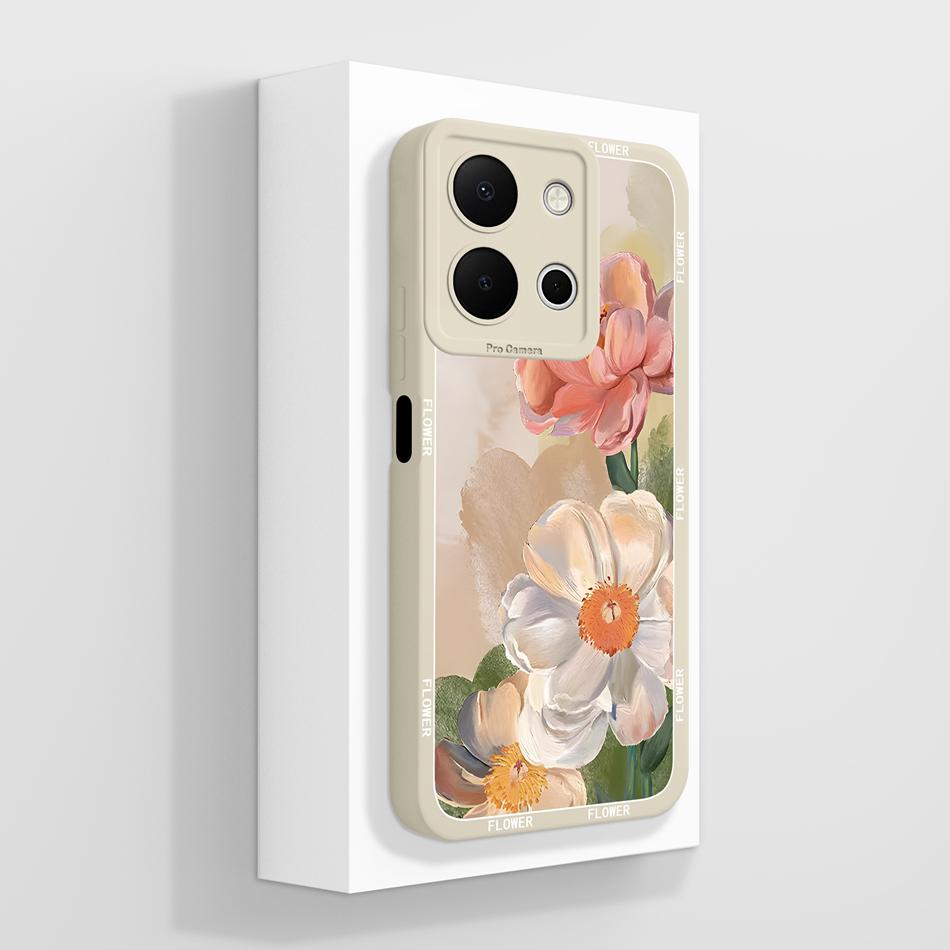 For Vivo Y36 4G 5G Case Soft Candy Painted Cover For Vivo Y 36 Premium Liquid Silicone Anti Drop Full Protection Back Cover Gift